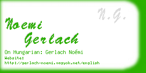 noemi gerlach business card